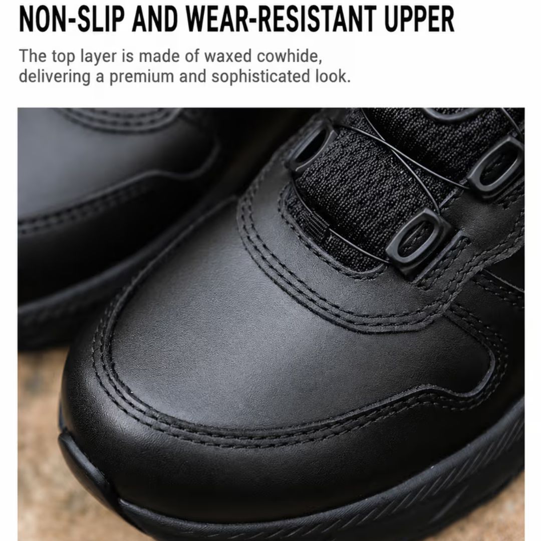 SUOYUE Autumn/Winter Breathable Waterproof Black Low-Top Outdoor Hiking & Commuter Shoes (Men) 25513BLACK